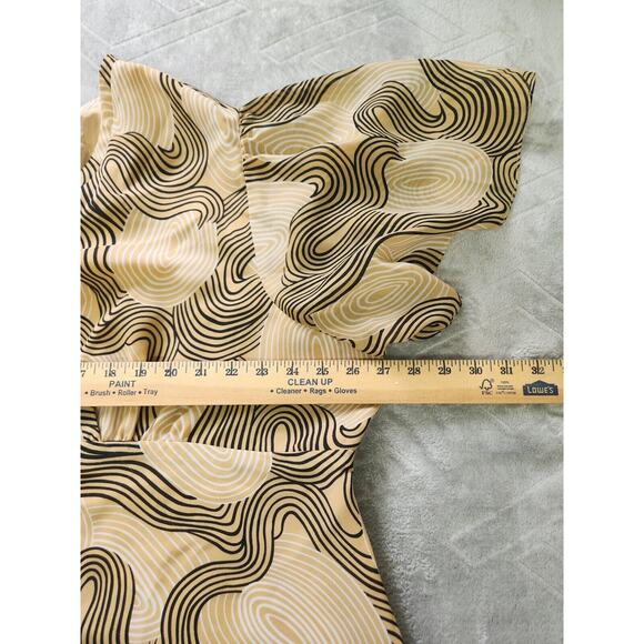 Ashley Stewart Peplum Blouse Flutter Sleeve Size 26 3X - Picture 6 of 11